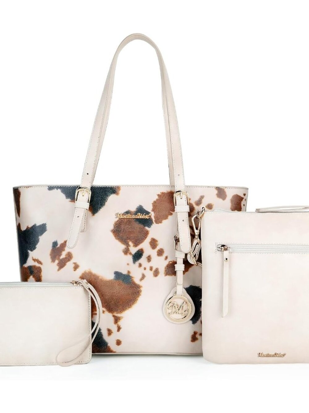 Purses for Women Tote Bag 3Pcs Set Leopard Print Satchel Handbags